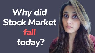 Why did Stock Market fall today  Stock Market Crash  Latest share market news shorts [upl. by Modesta]