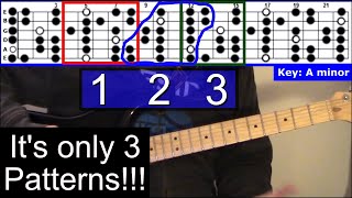 Solo Over the ENTIRE Fretboard with 3 Easy Patterns [upl. by Sigsmond]