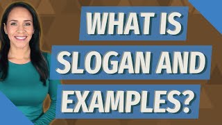 What is slogan and examples [upl. by Brainard282]