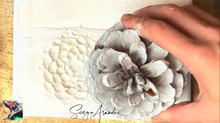 DIY 6 TEXTURES  HOW TO TEXTURE CANVAS USING COATING amp GESSO FOR ABSTRACT ART  STEP BY STEP DIY [upl. by Hpesoy]