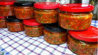 Вкуснейшая Аджика На Зиму из красного болгарского перца 🍅 Самый вкусный и простой рецепт [upl. by Sahc]