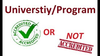 How to find if the SchoolUniversity or Program is accredited in USA [upl. by Selle]