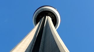 Going up 114 floors Scenic OTIS highrise traction elevators  CN Tower Toronto Canada [upl. by Enel]