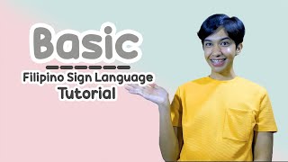 Basic Filipino Sign Languge Tutorial  Rai Zason [upl. by Cleopatra]