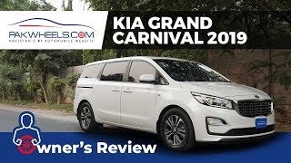 KIA Grand Carnival EX 2019 Owners Review Price Specs amp Features  PakWheels [upl. by Flavian]