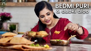 Bedmi Puri amp Aloo ki Sabji I Breakfast Recipes I बेदमी पूरी amp डुबकी आलू I Pankaj Bhadouria [upl. by Inat]