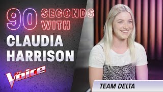 The Blind Auditions 90 Seconds With Claudia Harrison  The Voice Australia 2020 [upl. by Won]