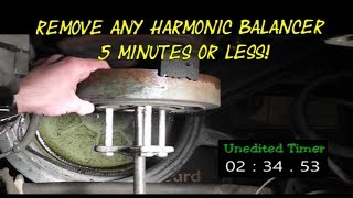 How To Remove Any Harmonic Balancer quotIN 5 MINUTES OR LESSquot Chevy Truck 35057L [upl. by Cori]