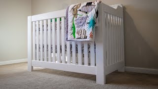 How to Build a Crib for the Nursery  DIY Woodworking [upl. by Miharba]