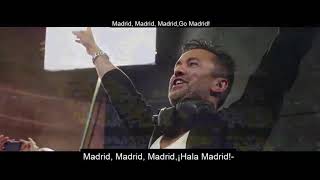 Hala Madrid y Nada Mas Real Madrid AnthemEnglishSpanish lyrics [upl. by Bibah]