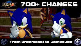 Sonic Adventure 2 Comparison 700 Changes from Dreamcast to Gamecube 20th Anniversary special [upl. by Doroteya]