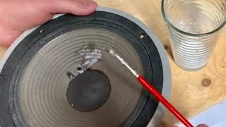 Repairing a Speaker Cone [upl. by Ellierim]