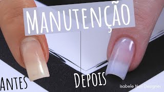 Como Fazer Manutenção De Unha De Gel Com Tips [upl. by Ikilisav]