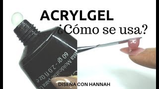 ACRYLGEL  POLY GEL ¿CÓMO SE APLICA [upl. by Htinek611]