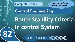 Routh Stability Criterion Steps Process and Detailed Examples in Control Systems [upl. by Hajidak232]