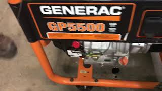 How to start Generac GP5500 watt generator [upl. by Arba394]