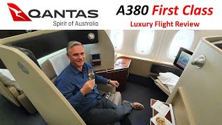 Qantas First Class  pure indulgence on the A380 [upl. by Aiuqes768]