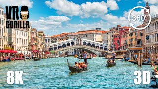 Venice The Floating City A Guided VR Tour  8K 360 3D Video short [upl. by Idelson844]