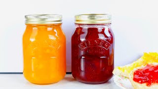 How to make JAM at home  PECTIN recipe included  Mango and Strawberry Jam recipe [upl. by Oskar704]