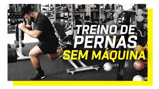 Treino intenso de pernas só com halteres e sem máquinas C de ABC [upl. by Dnomayd]