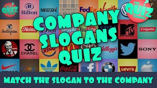 Can You Guess the Popular Company Slogans [upl. by Cassady]