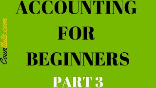 Accounting for Beginners  Part 3  General Ledger TAccounts [upl. by Ikram]