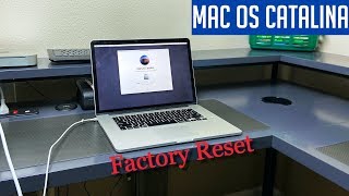 Mac OS Catalina Reset  Restore To Factory Settings Mac 2020 [upl. by Aihtnis]