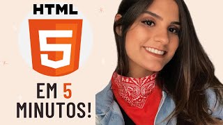 5 MINUTOS DE HTML PARA INICIAR EM PROGRAMAÇÃO [upl. by Edniya]