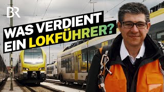 Kindheitstraum Lokführer Das verdient Jörg als Triebfahrzeugführer  Lohnt sich das  BR [upl. by Tasia]