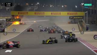 ACCIDENTE ROMAIN GROSJEAN ROMAIN GROSJEAN CRASH  Formula 1 Bahrain GP [upl. by Carolan]