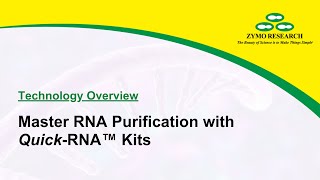 Master RNA Purification with QuickRNA™ Kits  Zymo Research [upl. by Aidroc]