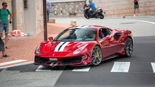 Ferrari 488 Pista Driving in Monaco [upl. by Mintun]