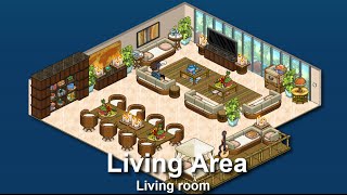 How to BUILD a Habbo Living Area Sitting room [upl. by Anivel]