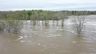 Floodwater pours through Midland County dam [upl. by Oeramed]