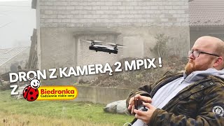 DRON Z KAMERĄ  Z BIEDRONKI [upl. by Bunow]