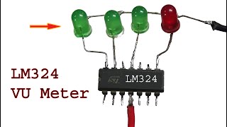 How to make Audio Level VU Meter using LM324 ic [upl. by Rushing841]