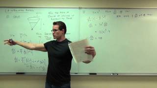 Calculus 1 Lecture 28 Related Rates [upl. by Adamson308]