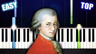 TOP MOZART Pieces  EASY PIano Tutorials by PlutaX [upl. by Nelram512]