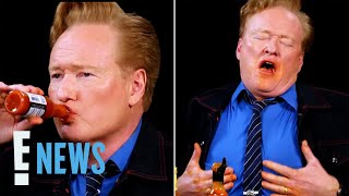 Conan O’Brien Goes VIRAL After Eating Hot Wings on Hot Ones  “I’ve Never Felt So Alive”  E News [upl. by Mauro306]