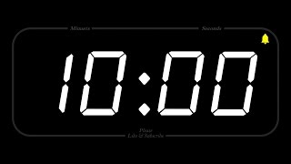 10 MINUET  TIMER amp ALARM  Full HD  COUNTDOWN [upl. by Qahsi]