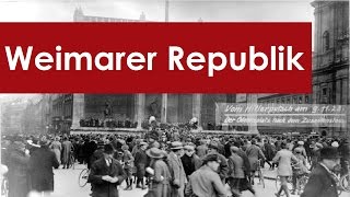 Weimarer Republik Zusammenfassung [upl. by Coster354]