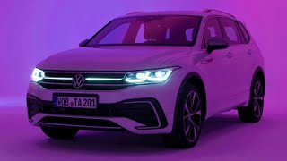 Volkswagen TIGUAN ALLSPACE 2022 at night  CRAZY IQ Matrix LED lights amp dynamic indicators [upl. by Warfield]