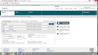 Using Scopus to search for articles [upl. by Ellenyl544]