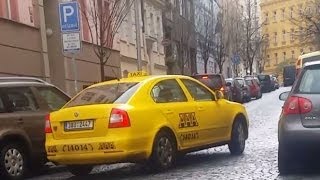 Taxi Prague in Czech Republic using turbo meter scam [upl. by Schreib]