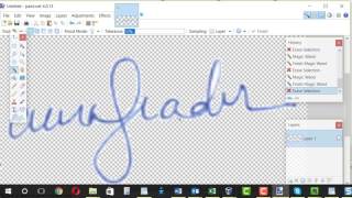 Create signature image with transparent background [upl. by Lienaj869]