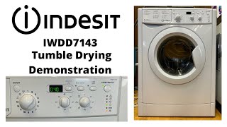 Indesit IWDD7143  Tumble Dryer Demonstration [upl. by Ardnazxela456]