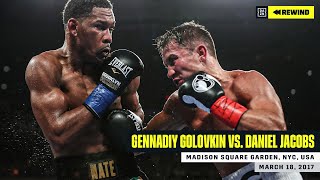 FULL FIGHT  Gennadiy quotGGGquot Golovkin vs Daniel Jacobs DAZN REWIND [upl. by Buseck610]