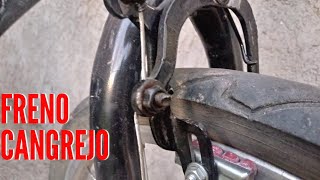 🔨 Como AJUSTAR FRENOS de Bicicleta Herradura  FRENO CANGREJO [upl. by Haidebej]