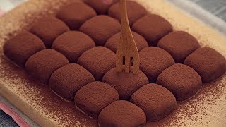 Condensed Milk Chocolate Truffles Easy Recipe 2 Ingredients [upl. by Newby]