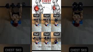 6 PERFECT EXERCISES CHEST WORKOUT WITH DUMBBELLS 🎯 [upl. by Von]